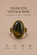 Tiger Eye Heritage Statement Ring
