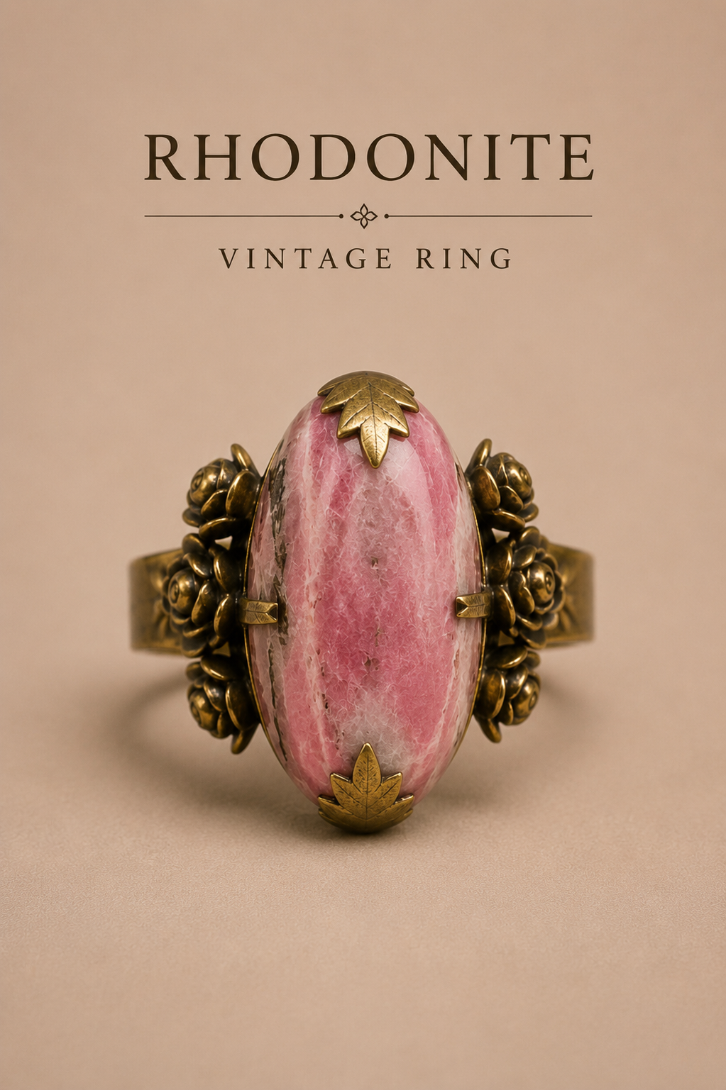 Rhodonite Vintage Ring