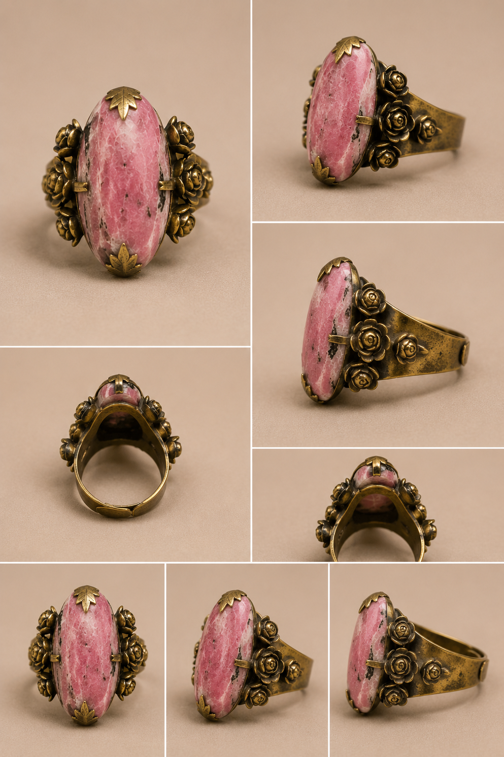 Rhodonite Vintage Ring