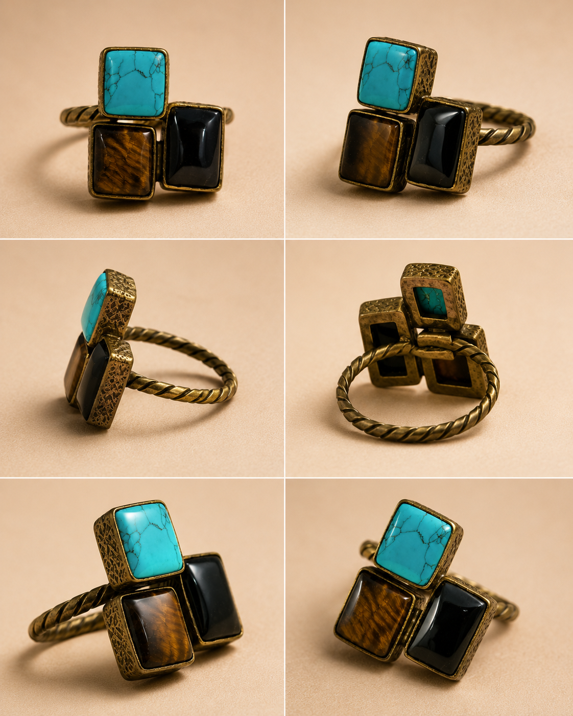 Trinity Gemstone Ring