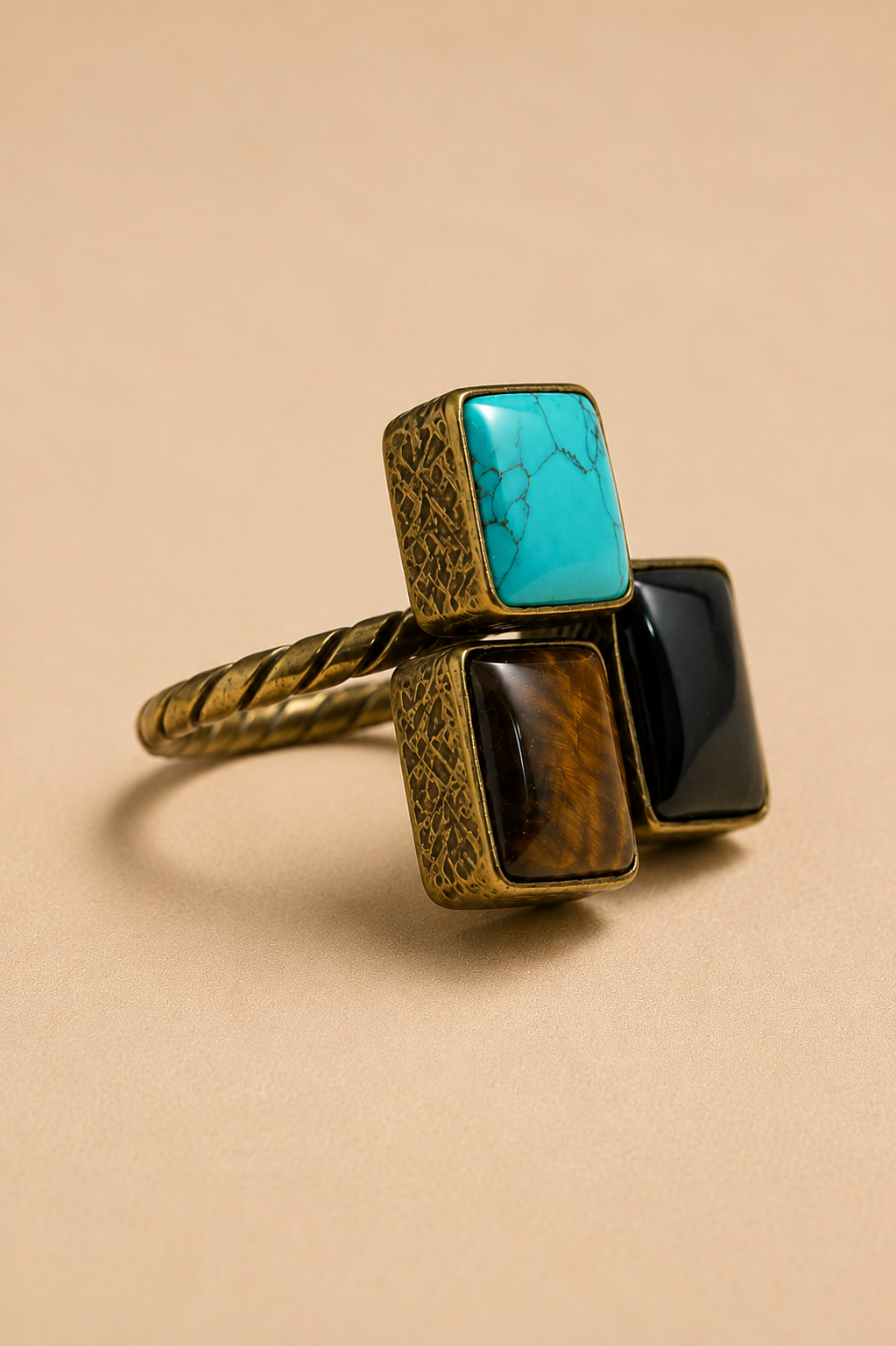 Trinity Gemstone Ring